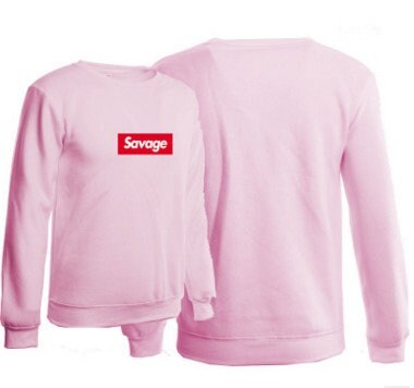 Mens Savage Sweatshirt Fashion Athletic Sport Sweatshirt Solid Color Fleece Pullover Cotton-Blend Pullover, Crewneck Sweatshirt for Men
