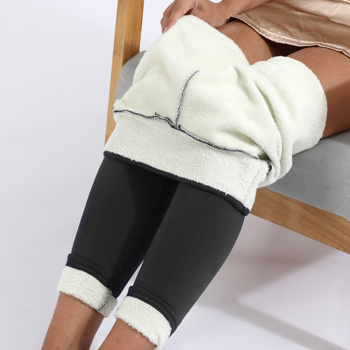 Winter Leggings Warm Thick High Stretch Lamb Cashmere Leggins