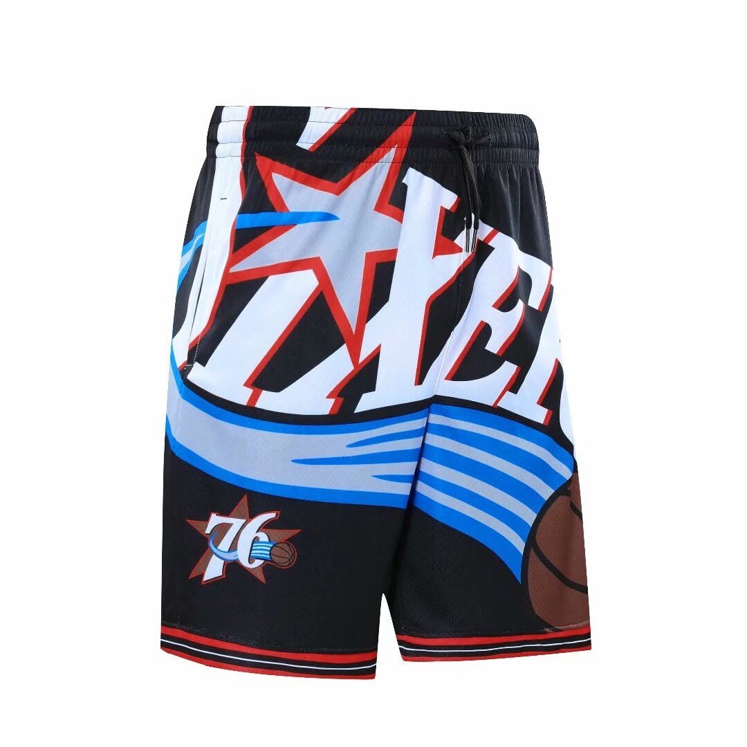Men's Sixers Soft Workout Basketball Training Shorts