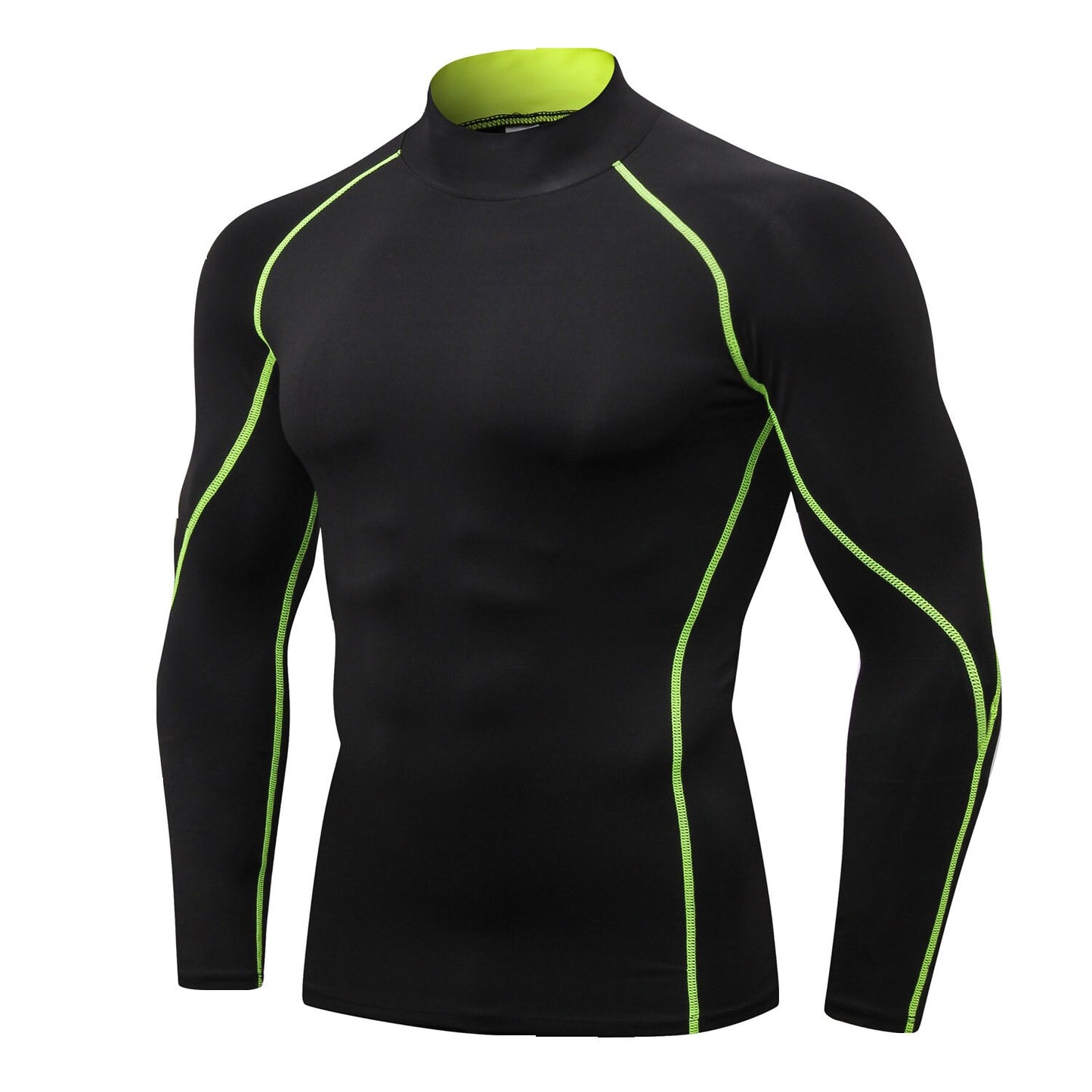 Quick-Drying Men's Dry-Fit Long Sleeve T-Shirt, Active Athletic Crew Top