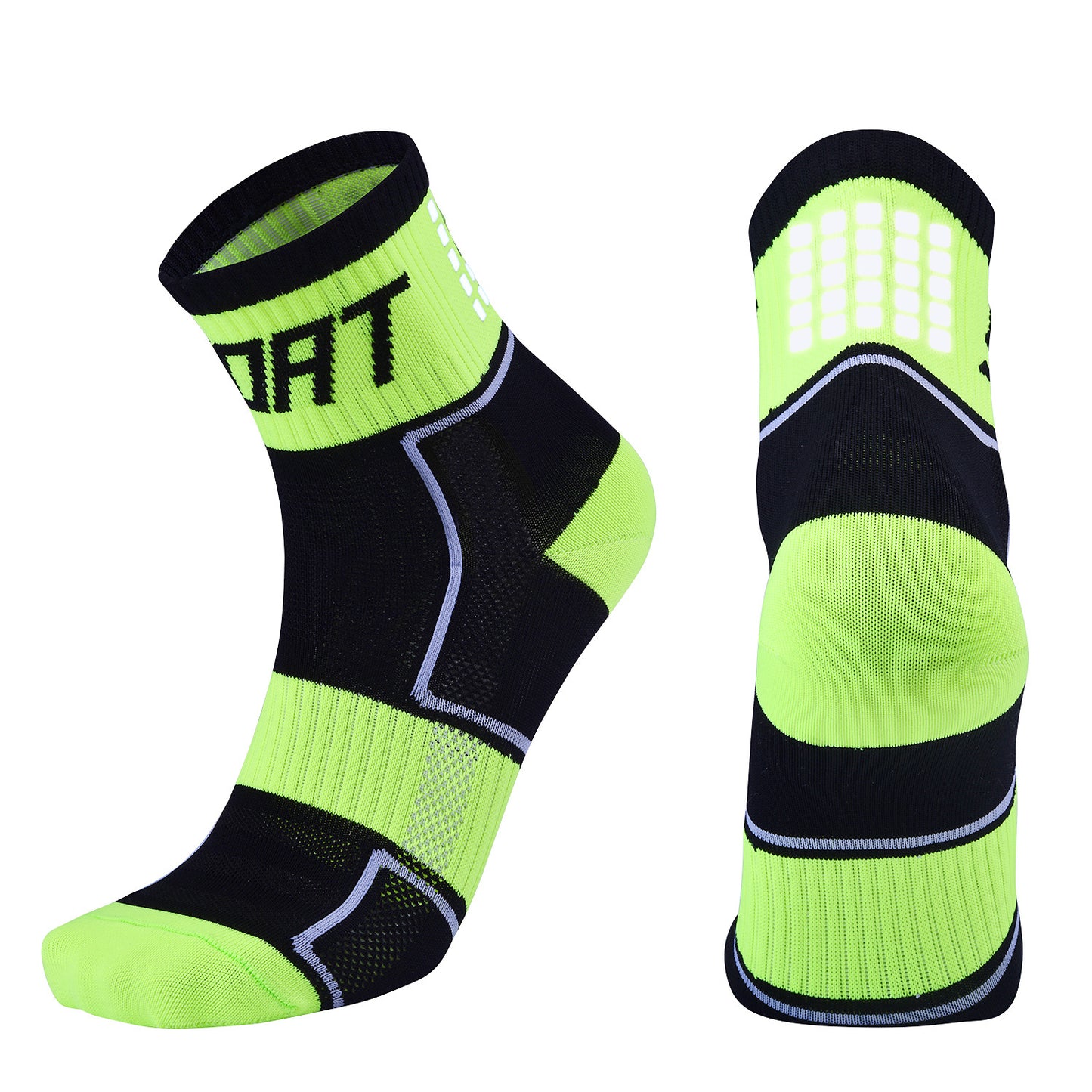 Reflective Cycling Running Socks, Breathable Bicycle Socks Night Safety Socks