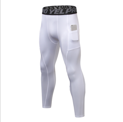 Wholesale Men's Fitness Sweat Pants with Pocket PRO Running Training Sports Elastic wicking and quick-drying tights