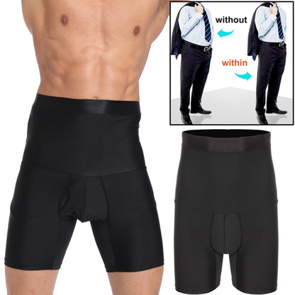 Men's Shapewear High Waist Trainer Briefs Men's shaping control boxer briefs