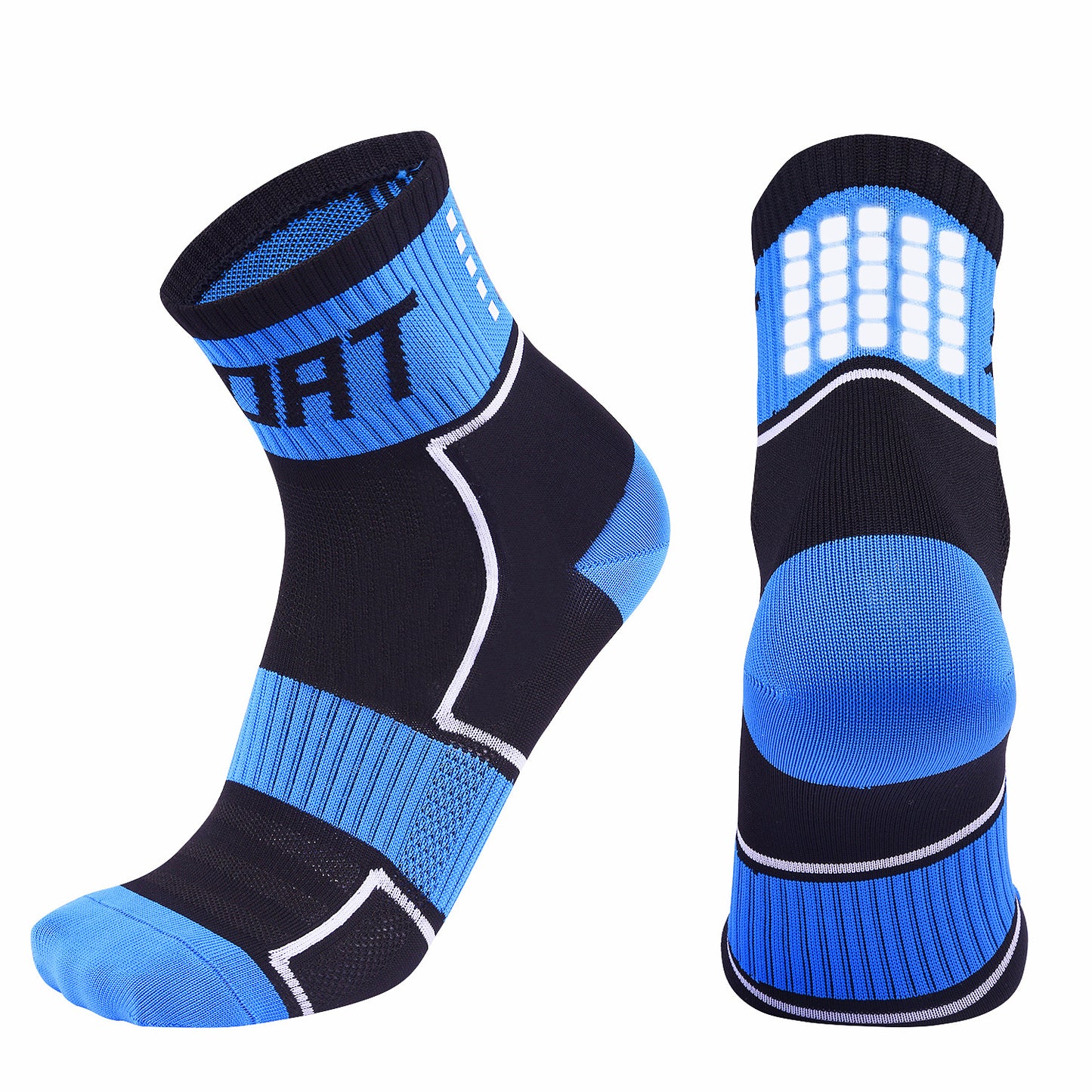 Reflective Cycling Running Socks, Breathable Bicycle Socks Night Safety Socks