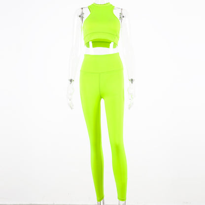 Vest Yoga Fitness Fashion Set