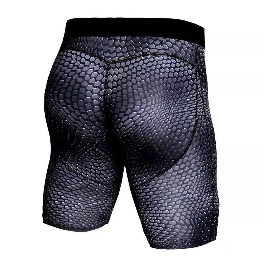 SNAKE  COMPRESSION SHORTS Compression Shorts Men Spandex Sport Shorts Athletic Workout Running Performance Underwear
