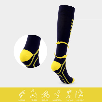 Sports Compression Socks, Elastic Long Tube Compression Socks