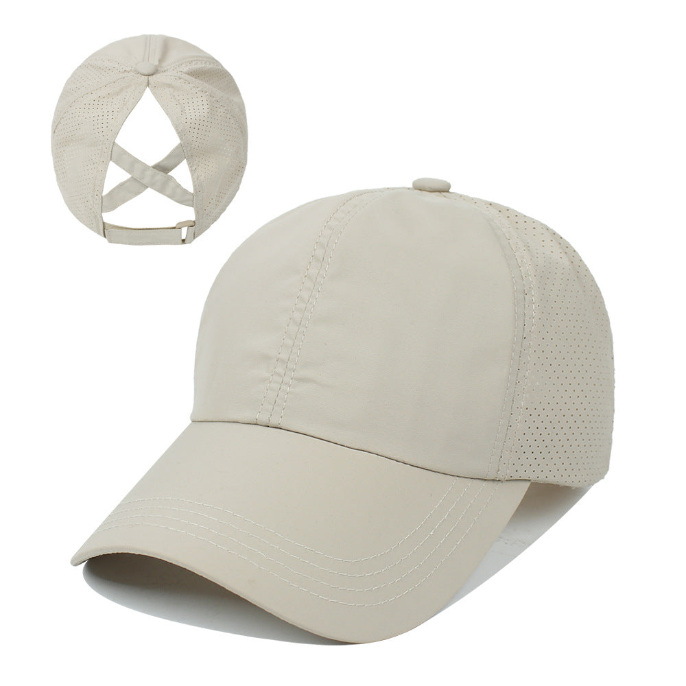 Women's Outdoor Sports Ponytail Baseball Hat
