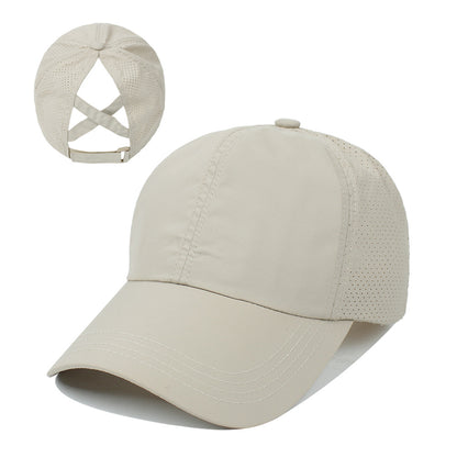 Women's Outdoor Sports Ponytail Baseball Hat