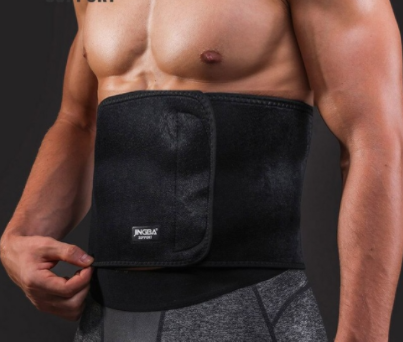 Mens Sports Fitness Waist Belt Waist Trimmer Belt Slim Body Sweat Wrap