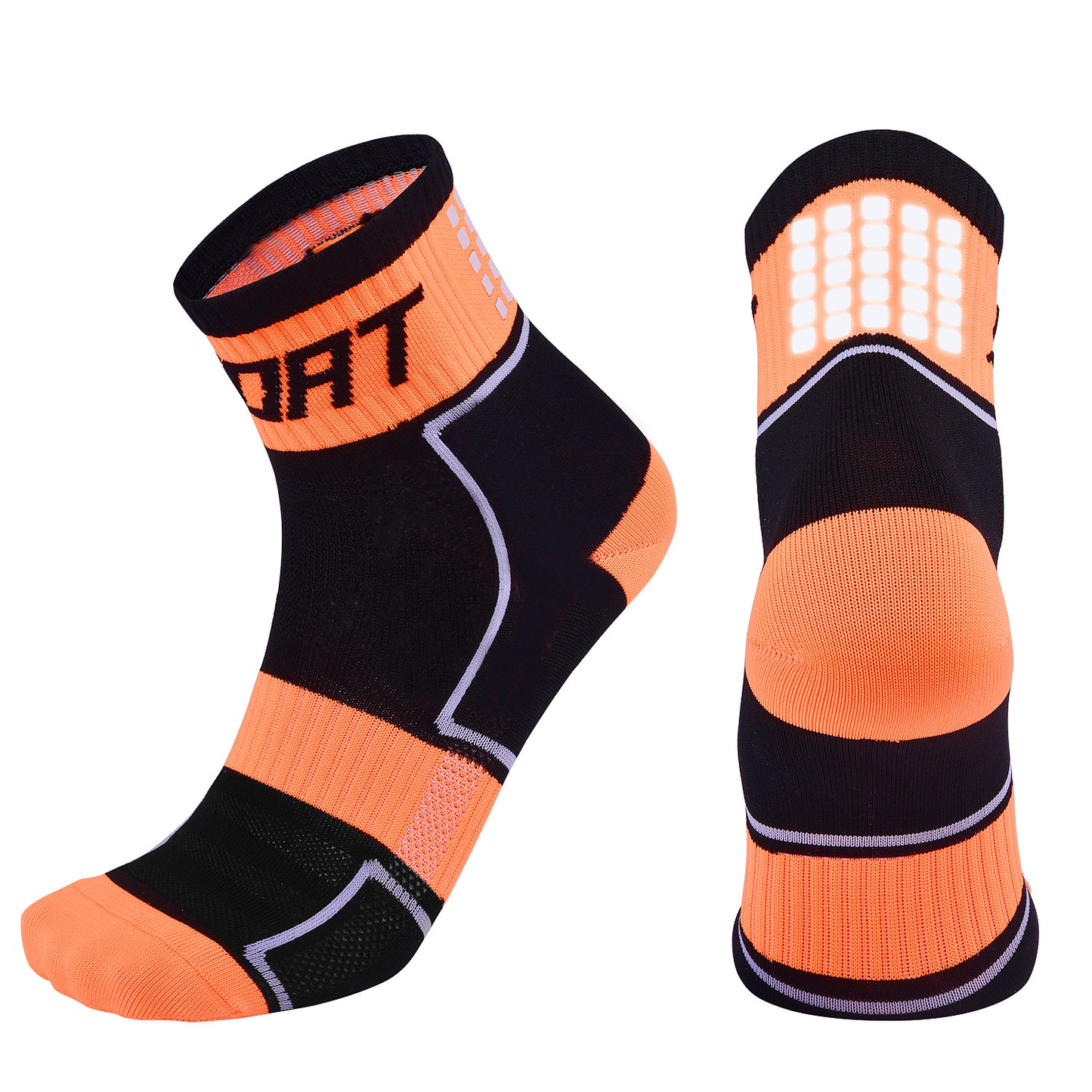 Reflective Cycling Running Socks, Breathable Bicycle Socks Night Safety Socks