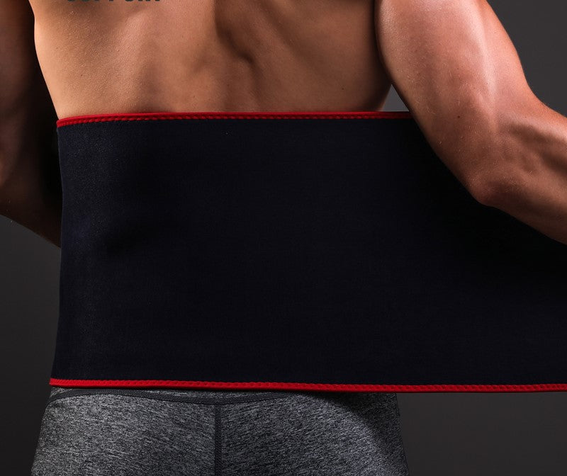 Mens Sports Fitness Waist Belt Waist Trimmer Belt Slim Body Sweat Wrap