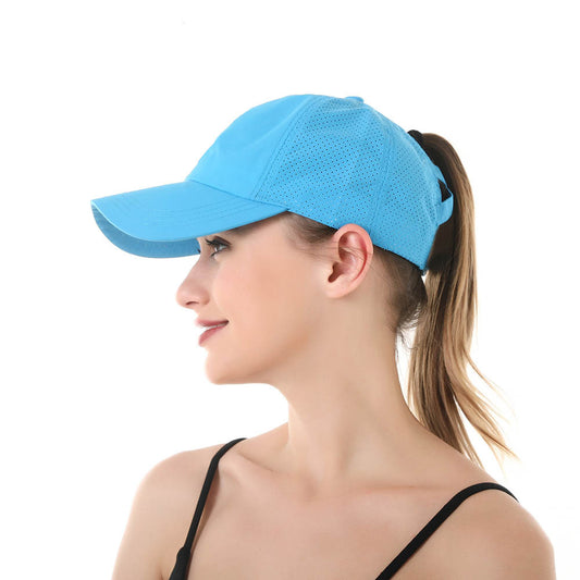 Women's Outdoor Sports Ponytail Baseball Hat