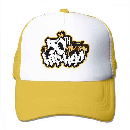 Trucker Hat Hip Hop 50th Anniversary Commemorative Trucker Cap - Mesh Baseball SnapBack Cap Mesh Hat