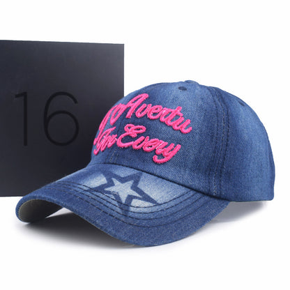 Women's Alphabet Embroidered Outdoor Sports Hat