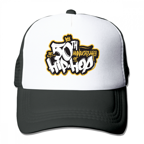 Trucker Hat Hip Hop 50th Anniversary Commemorative Trucker Cap - Mesh Baseball SnapBack Cap Mesh Hat