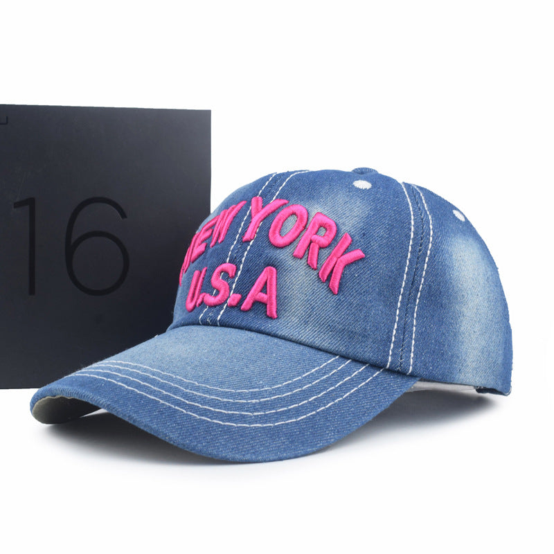 Women's Alphabet Embroidered Outdoor Sports Hat