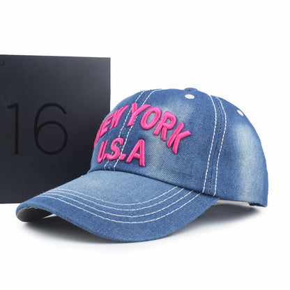 Women's Alphabet Embroidered Outdoor Sports Hat