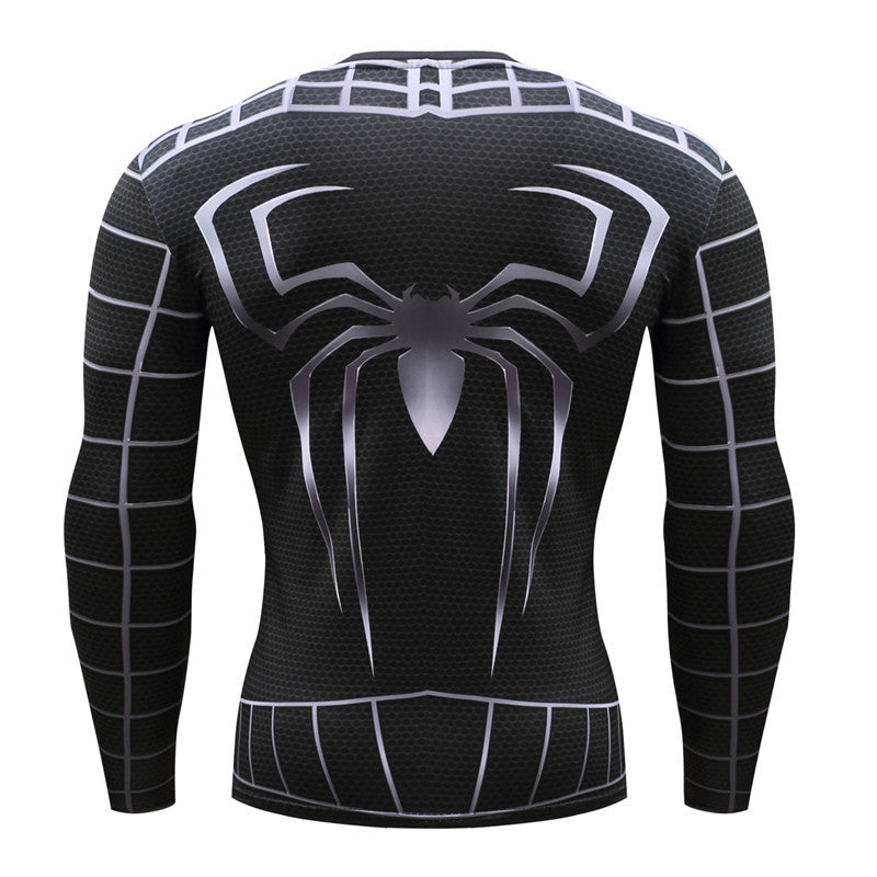 Super Hero Close-Fitting Quick-Drying Elastic Sport Cosplay T-Shirt