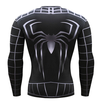 Super Hero Close-Fitting Quick-Drying Elastic Sport Cosplay T-Shirt