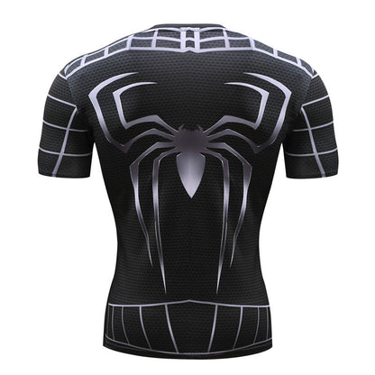 Super Hero Close-Fitting Quick-Drying Elastic Sport Cosplay T-Shirt