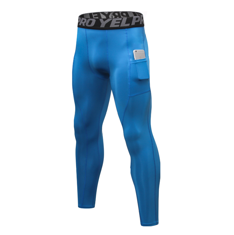 Wholesale Men's Fitness Sweat Pants with Pocket PRO Running Training Sports Elastic wicking and quick-drying tights