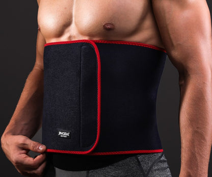 Mens Sports Fitness Waist Belt Waist Trimmer Belt Slim Body Sweat Wrap