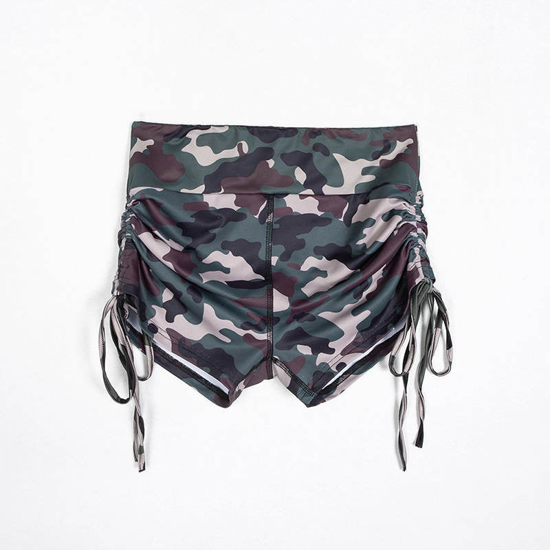 Active Women's Camouflage Slim Shorts Yoga and Running Short
