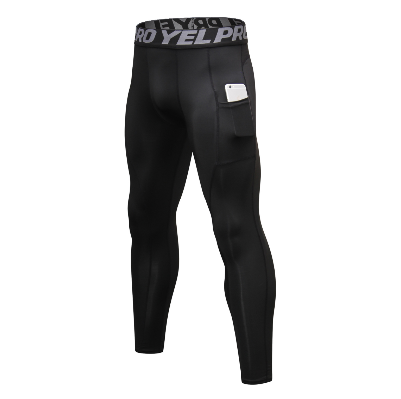 Wholesale Men's Fitness Sweat Pants with Pocket PRO Running Training Sports Elastic wicking and quick-drying tights