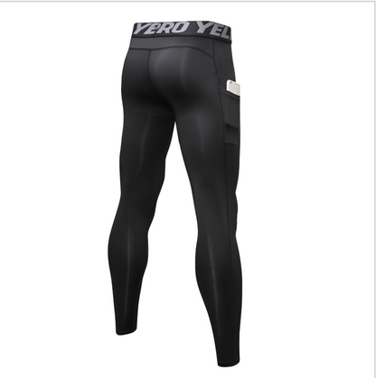 Wholesale Men's Fitness Sweat Pants with Pocket PRO Running Training Sports Elastic wicking and quick-drying tights