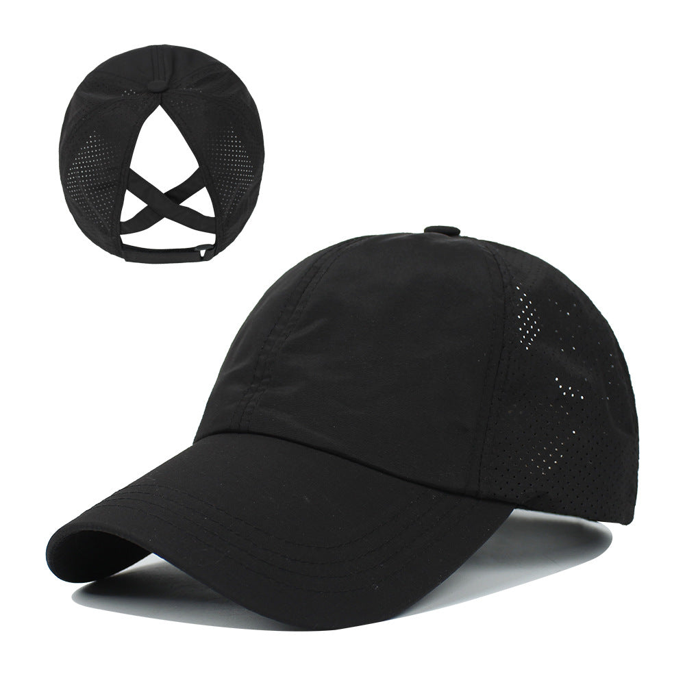 Women's Outdoor Sports Ponytail Baseball Hat
