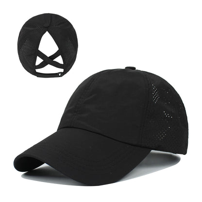 Women's Outdoor Sports Ponytail Baseball Hat