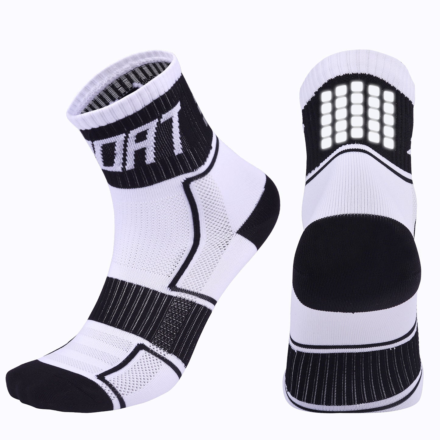 Reflective Cycling Running Socks, Breathable Bicycle Socks Night Safety Socks