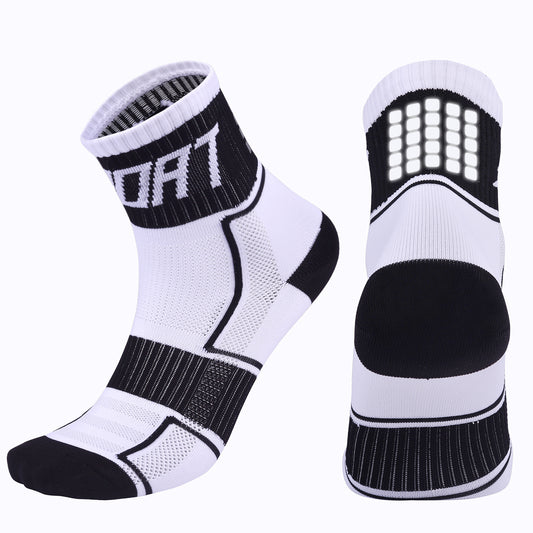 Reflective Cycling Running Socks, Breathable Bicycle Socks Night Safety Socks