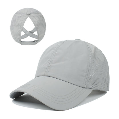 Women's Outdoor Sports Ponytail Baseball Hat