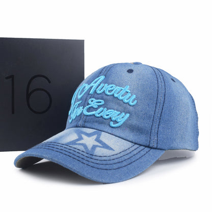 Women's Alphabet Embroidered Outdoor Sports Hat