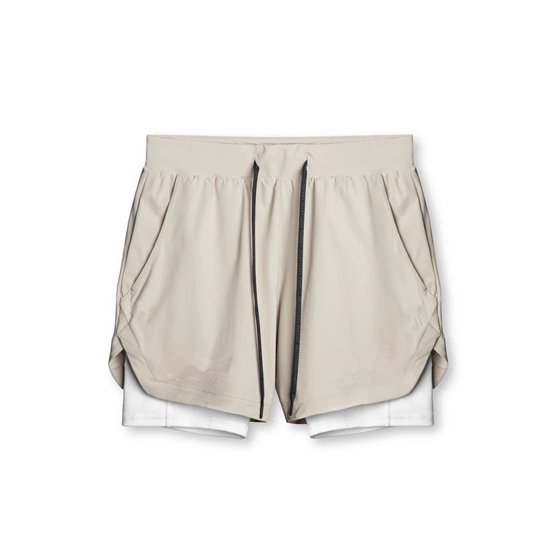 Multi-Pocket Mesh Camouflage Shorts