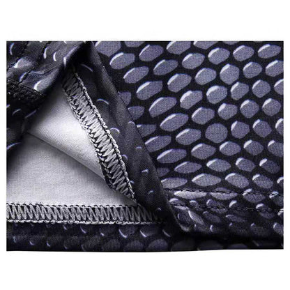 SNAKE  COMPRESSION SHORTS Compression Shorts Men Spandex Sport Shorts Athletic Workout Running Performance Underwear