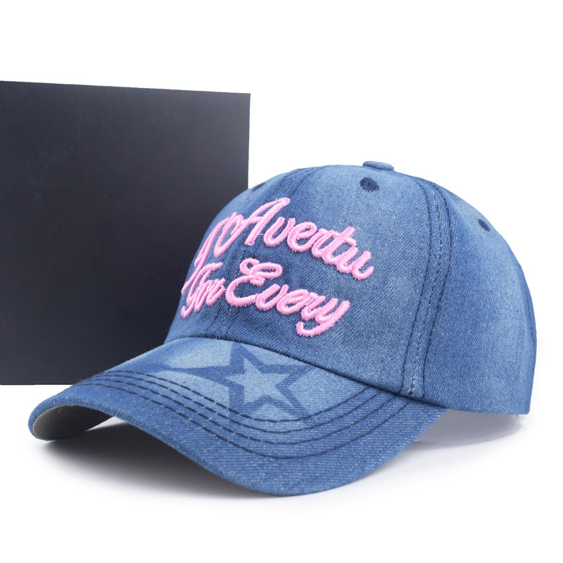 Women's Alphabet Embroidered Outdoor Sports Hat