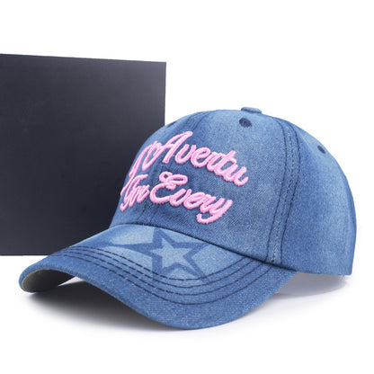 Women's Alphabet Embroidered Outdoor Sports Hat