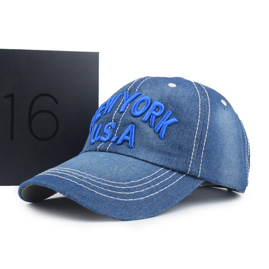 Women's Alphabet Embroidered Outdoor Sports Hat
