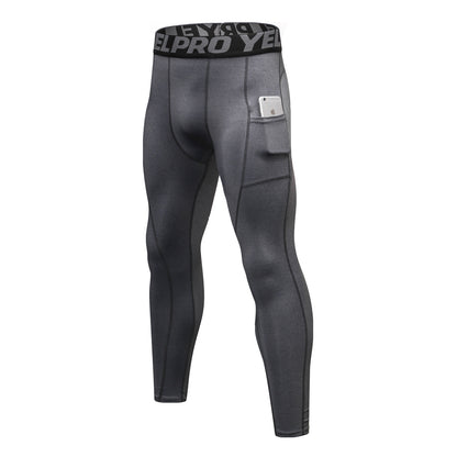 Wholesale Men's Fitness Sweat Pants with Pocket PRO Running Training Sports Elastic wicking and quick-drying tights