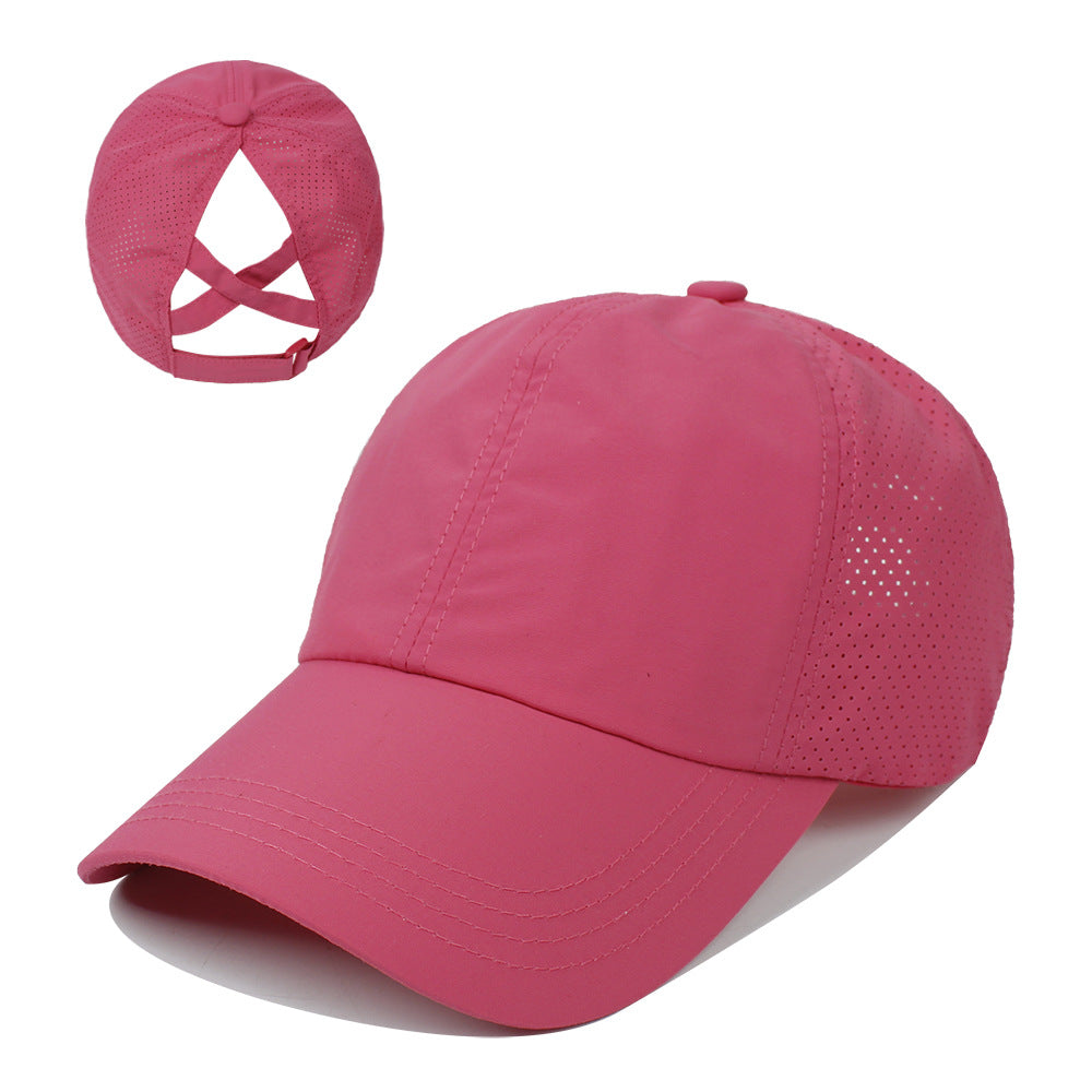 Women's Outdoor Sports Ponytail Baseball Hat