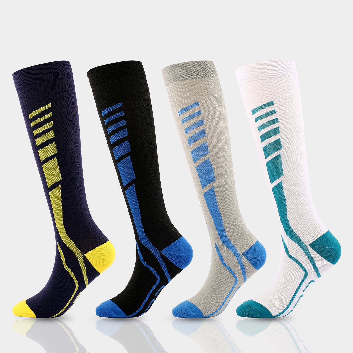 Sports Compression Socks, Elastic Long Tube Compression Socks