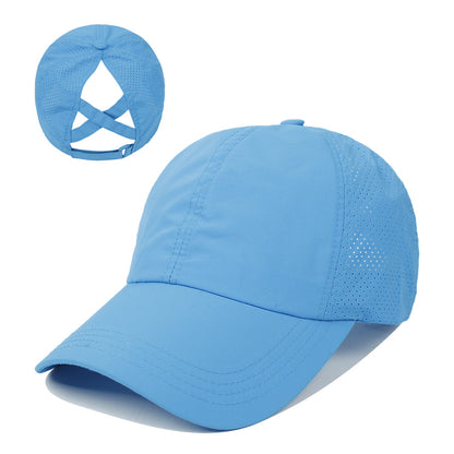 Women's Outdoor Sports Ponytail Baseball Hat