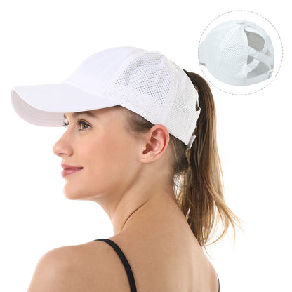 Women's Outdoor Sports Ponytail Baseball Hat
