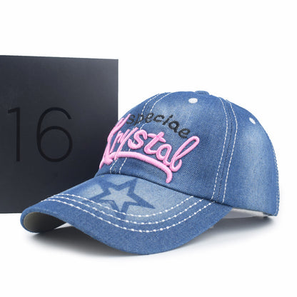 Women's Alphabet Embroidered Outdoor Sports Hat