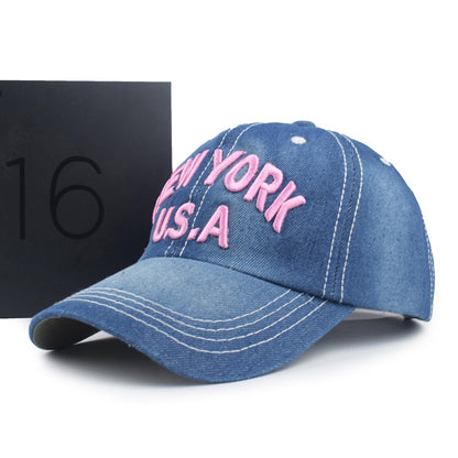 Women's Alphabet Embroidered Outdoor Sports Hat