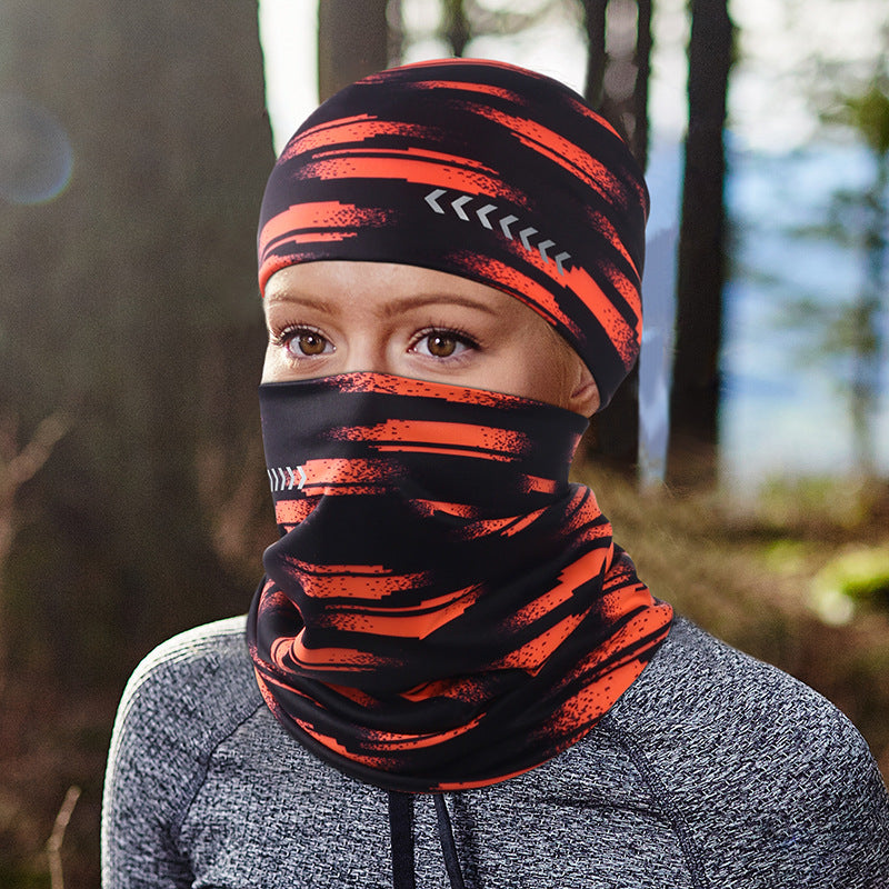 Outdoor Running Sports Hat Bicycle Riding Warm Hood Reflective Running Hat