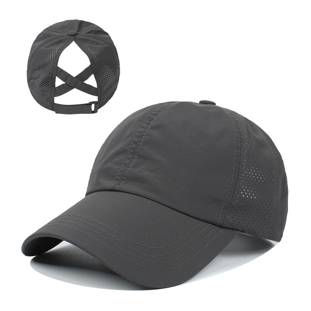 Women's Outdoor Sports Ponytail Baseball Hat